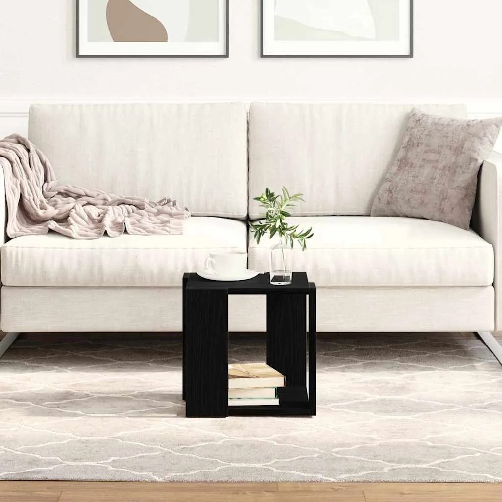 vidaXL Τραπεζάκι σαλονιού Μαύρη δρυς 32 x 32 x 30 cm