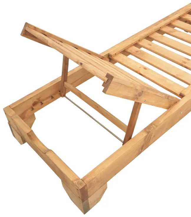 Ξαπλώστρα Zalka pakoworld L1 σε φυσική απόχρωση 66x197x28εκ - 363-000013