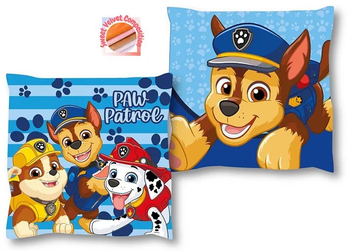 Διακοσμητικό Μαξιλάρι Βελουτέ 2 Όψεων (38x38) Dimcol Paw Patrol 46