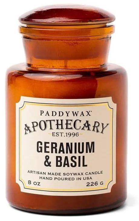 Κερί Σόγιας Αρωματικό Apothecary Geranium And Basil 226gr Paddywax Κερί Σόγιας