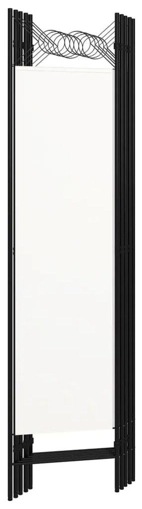 vidaXL Διαχωριστικό Δωματίου με 5 Πάνελ Λευκό 200 x 180 εκ.