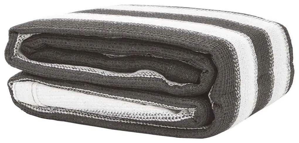 vidaXL Χαλί Σκηνής Ανθρακί / Λευκό 400x600 εκ. από HDPE