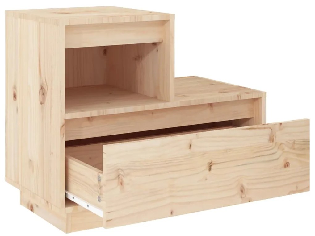 vidaXL Κομοδίνα 2 τεμ. 60 x 34 x 51 εκ. από Μασίφ Ξύλο Πεύκου