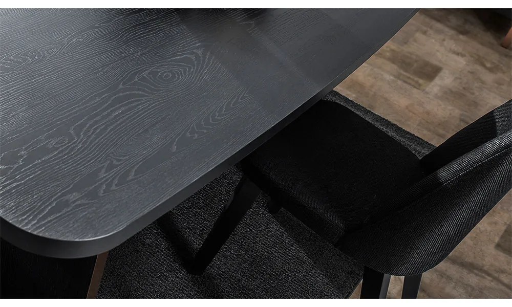 DARK ΤΡΑΠΕΖΙ BLACK OAK 180x95xH75cm - 02-0491