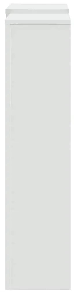 vidaXL Κάλυμμα Καλοριφέρ Λευκό 205x21,5x83,5εκ. από Επεξεργασμένο Ξύλο