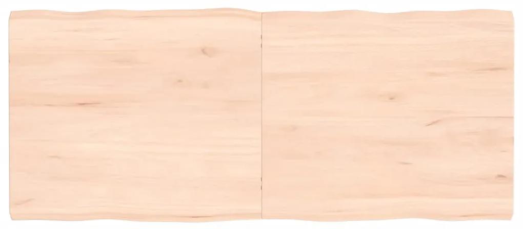vidaXL Επιφάνεια Τραπεζιού 140x60x(2-4)εκ Ακατέργαστο Μασίφ Ξύλο Δρυός