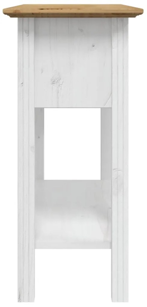 vidaXL Τραπέζι Κονσόλα BODO Καφέ 91x35x74 εκ. Μασίφ Ξύλο Πεύκου