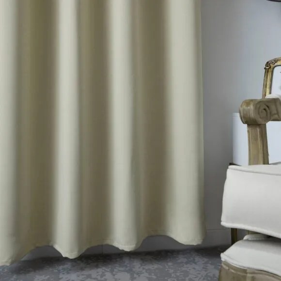 Beauty Home Κουρτίνα Blackout σκίασης με 8 κρίκους Ideal Art 8400 140x270 Μπεζ