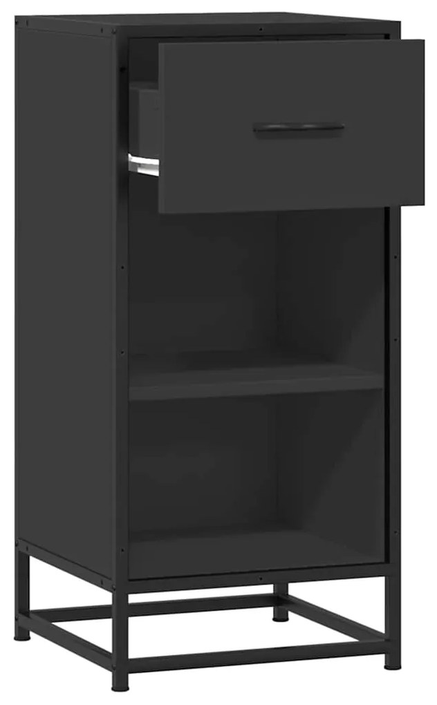 vidaXL Ραφιέρα Καφέ Δρυς 35,5x35x76 εκ. Επεξ. Ξύλο + Μέταλλο