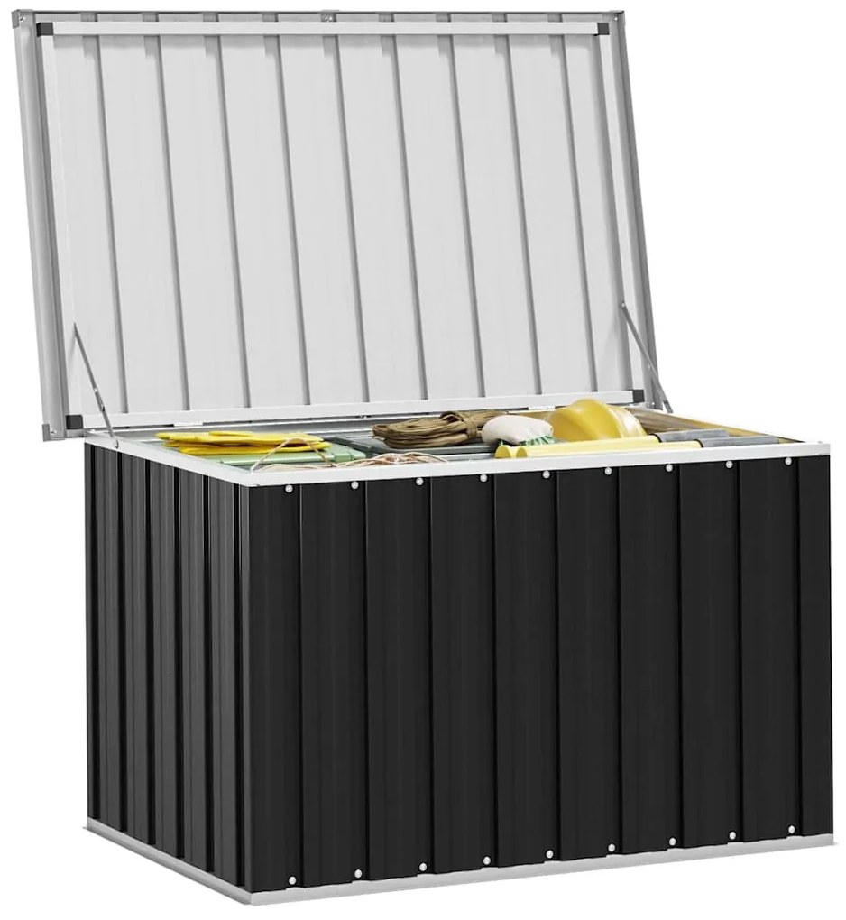 vidaXL Μπαούλο Αποθήκευσης Κήπου Ανθρακί 109 x 67 x 65 εκ.