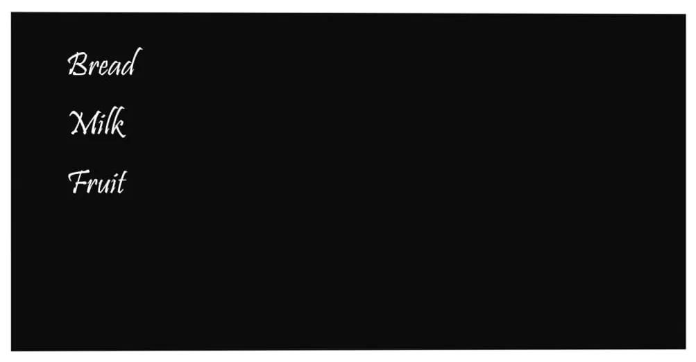 vidaXL Πίνακας Επιτοίχιος Μαγνητικός Μαύρος 80 x 40 εκ. Ψημένο Γυαλί