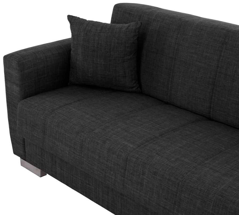 Καναπές - Κρεβάτι Polya 3θέσιος Γκρί 215x80x77Υ εκ. 215x80x77 εκ.