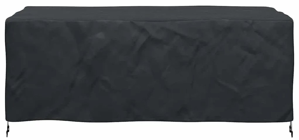 vidaXL Κάλυμμα επίπλων εξωτερικού χώρου Μαύρο 200 x 110 x 70 εκ. 210D