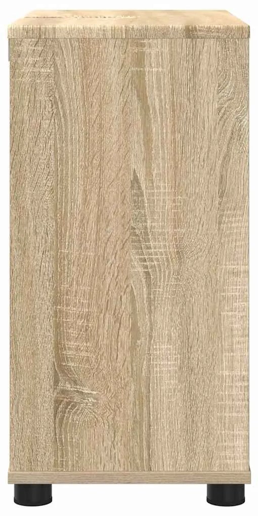 vidaXL Ντουλάπα νιπτήρα μπάνιου με ράφι Δρύς Sonoma 60 x 30 x 60 cm