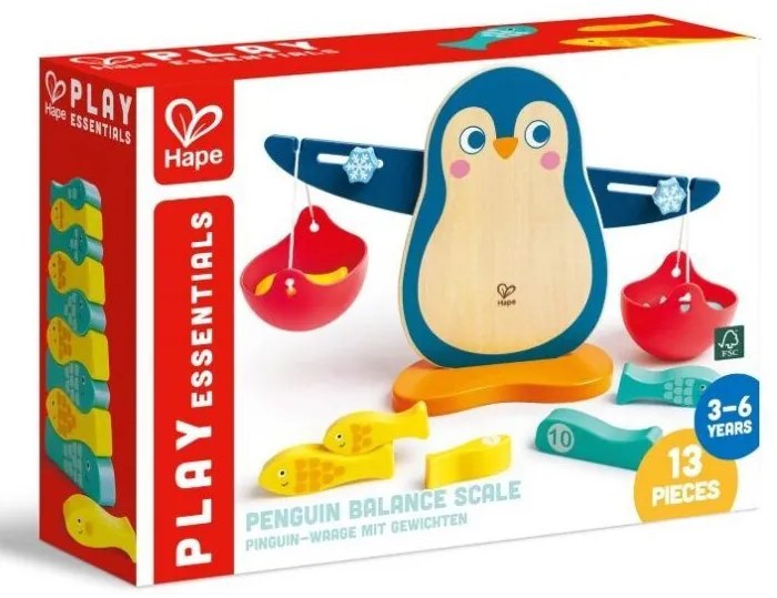 Hape Early Explorer Ξύλινη Ζυγαριά Penguin Balance Scale