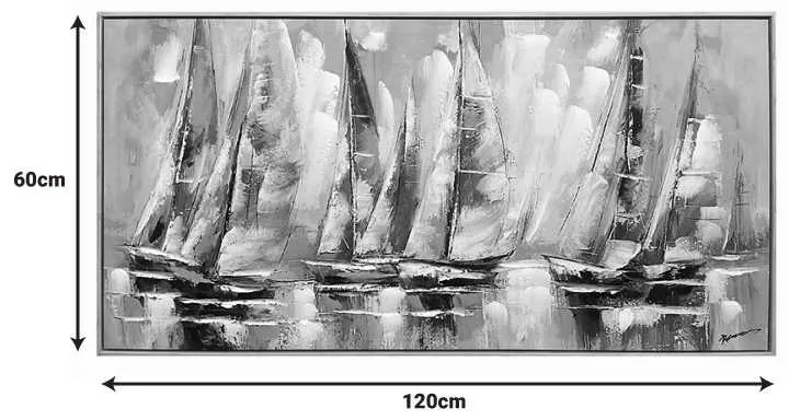 Πίνακας σε καμβά Yelkan Ι Inart με πλαίσιο 120x3.5x60εκ