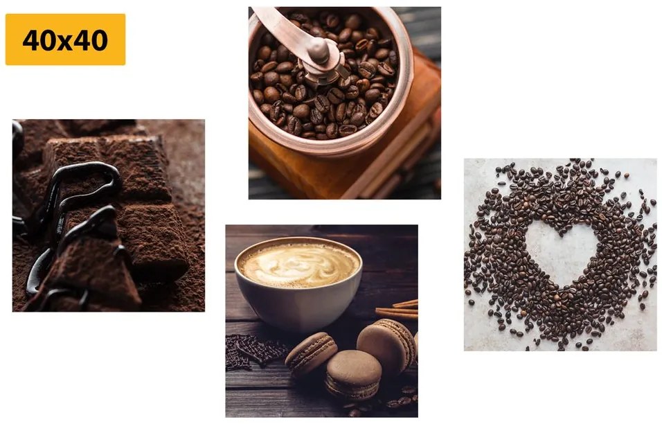 Σετ εικόνων για τους λάτρεις του καφέ - 4x 60x60