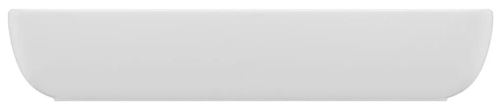 Νιπτήρας Πολυτελής Ορθογώνιος Λευκό Ματ 71x38 εκ. Κεραμικός - Λευκό