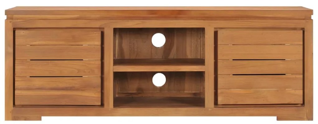 vidaXL Έπιπλο Τηλεόρασης 110 x 30 x 40 εκ. από Μασίφ Ξύλο Teak