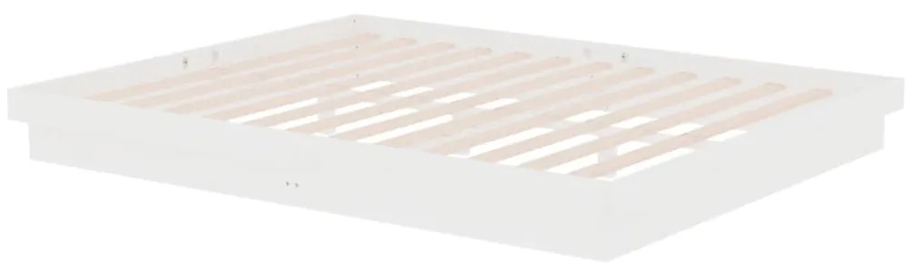 vidaXL Πλαίσιο Κρεβατιού Λευκό 160 x 200 εκ. από Μασίφ Ξύλο