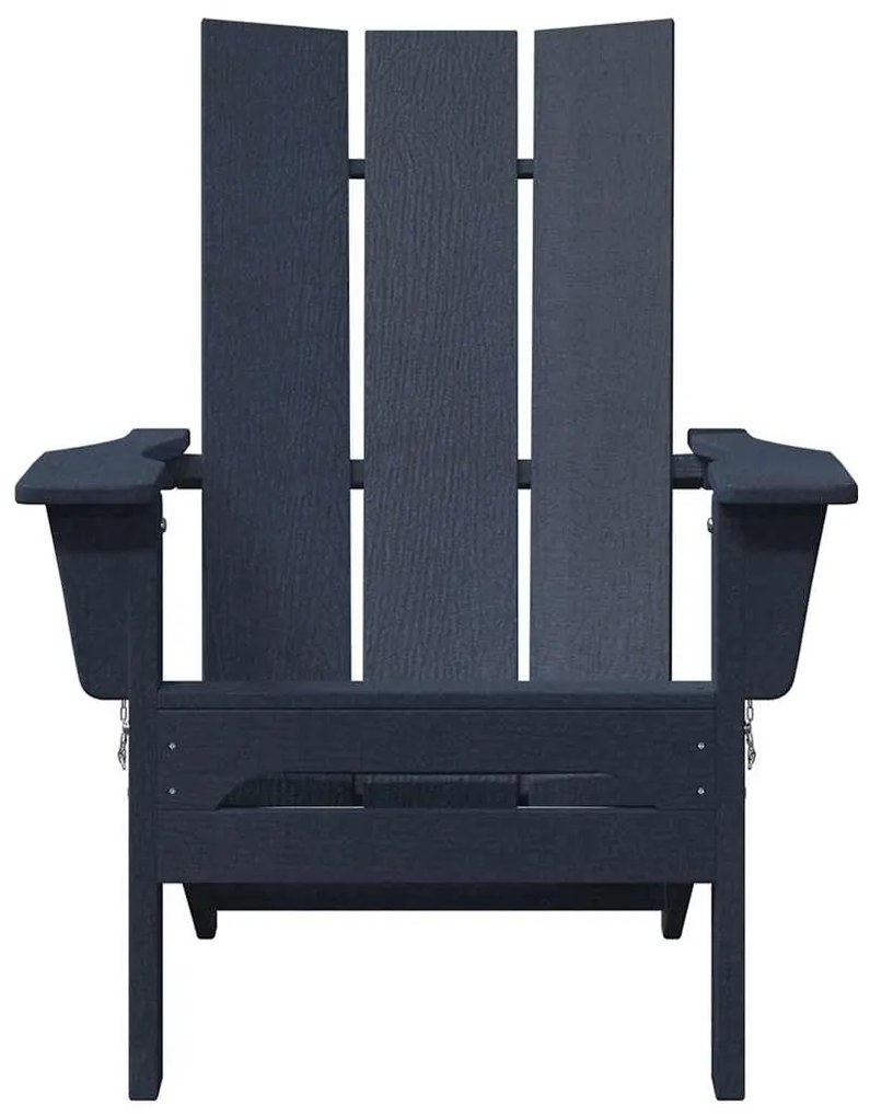 vidaXL Πτυσσόμενη Καρέκλα Adirondack Ναυτικό μπλε 74.5 x 80.5 x 90 εκ.
