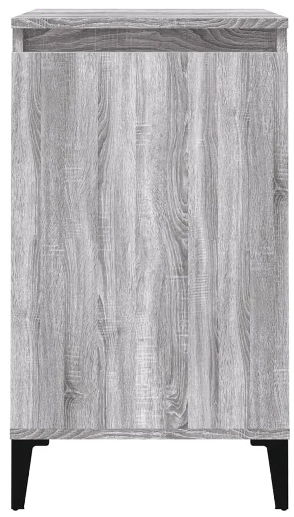 vidaXL Κομοδίνα 2 τεμ. Γκρι Sonoma 40x35x70 εκ. από Επεξεργασμένο Ξύλο