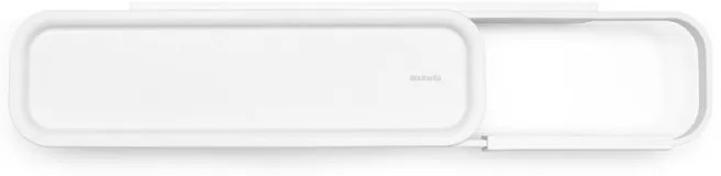 Βάση χαρτιού τουαλέτας με ράφι Brabantia MindSet 1005668, Εύκολη εγκατάσταση, Ορυκτή επίστρωση, Λευκό