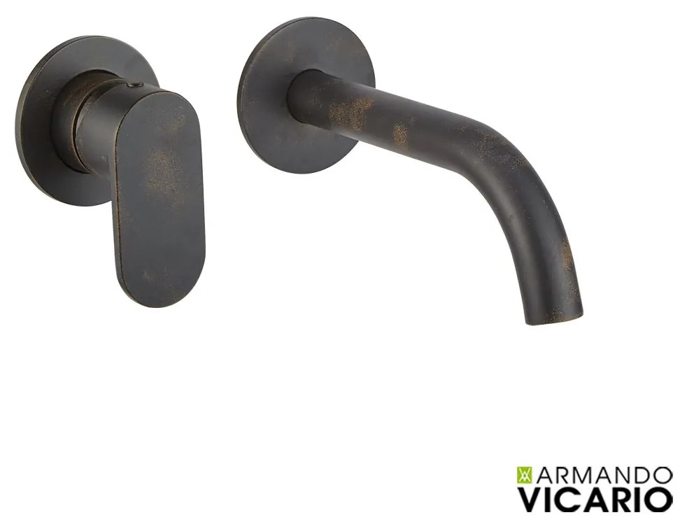 Μπαταρία Νιπτήρα Τοίχου Slim Vicario Rusty Black 500045-424