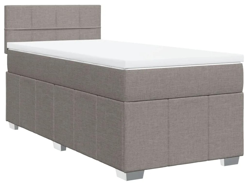 ΚΡΕΒΑΤΙ BOXSPRING ΜΕ ΣΤΡΩΜΑ TAUPE 80X200 ΕΚ. ΥΦΑΣΜΑΤΙΝΟ 3286899