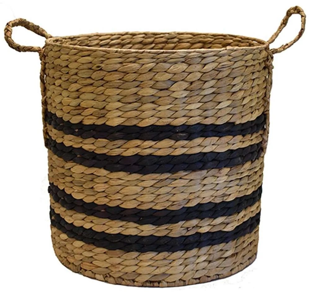 Καλάθι Με Σχέδιο 00.06.66137 Φ40x40cm Υδροϋάκινθου Black Υδροϋάκινθος