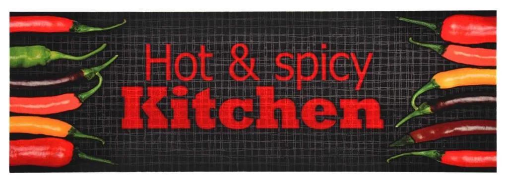 Πατάκι Κουζίνας Σχέδιο Hot&amp;Spicy Πλενόμενο 60 x 180 εκ. - Πολύχρωμο