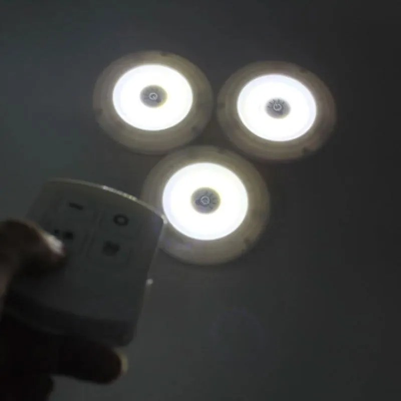 Φωτιστικά LED με Τηλεχειριστήριο και Χρονοδιακόπτη 30 λεπτών 3τμχ - LED light with remote control set of 3