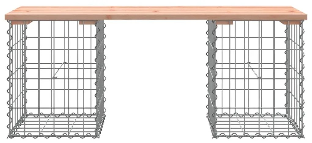 Πάγκος Κήπου Συρματοκιβώτιο 103x31x42 εκ. Μασίφ Ψευδοτσούγκα - Καφέ