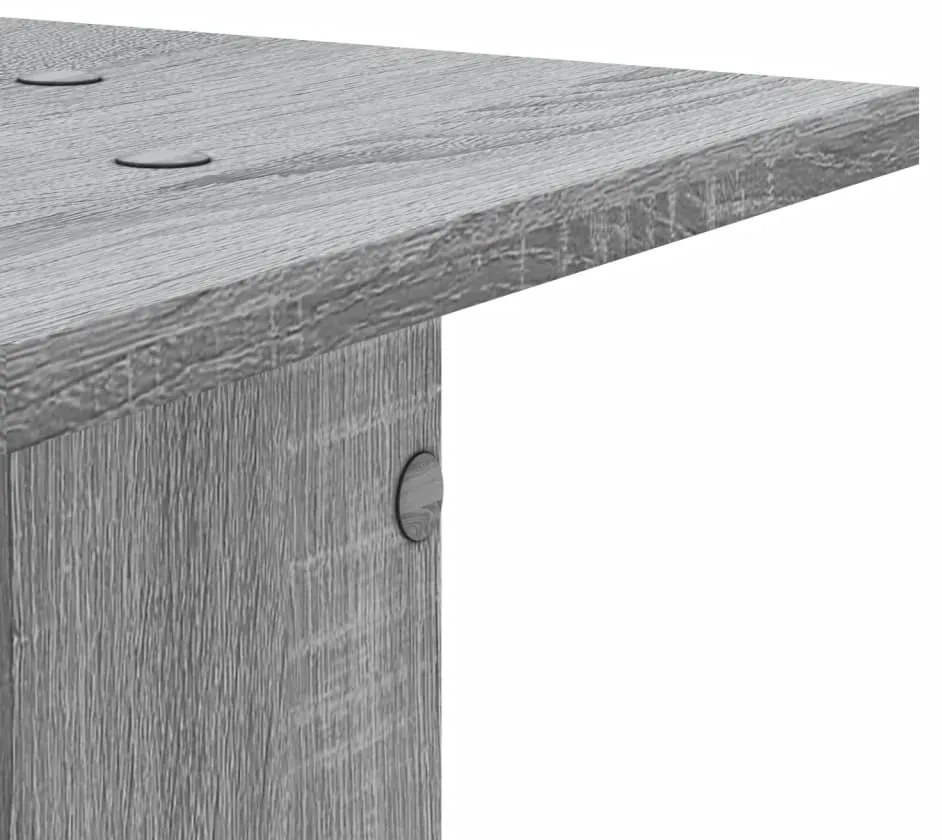 vidaXL Βάσεις Ηχείων 2 Τεμ. Γκρι Sonoma 30x30x80εκ. Επεξεργασμένο Ξύλο