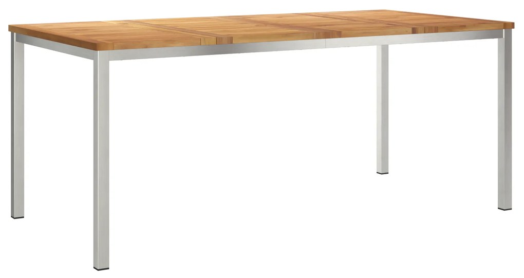 vidaXL Τραπέζι Εξωτερικού Χώρου 180x90x75 cm Μασίφ Ξύλο Teak