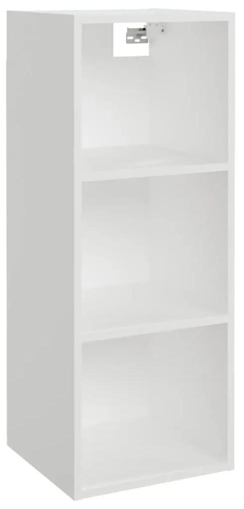 Ντουλάπι Τοίχου άσπρο 34,5x32,5x90 εκ. Επεξεργασμένο Ξύλο - Λευκό