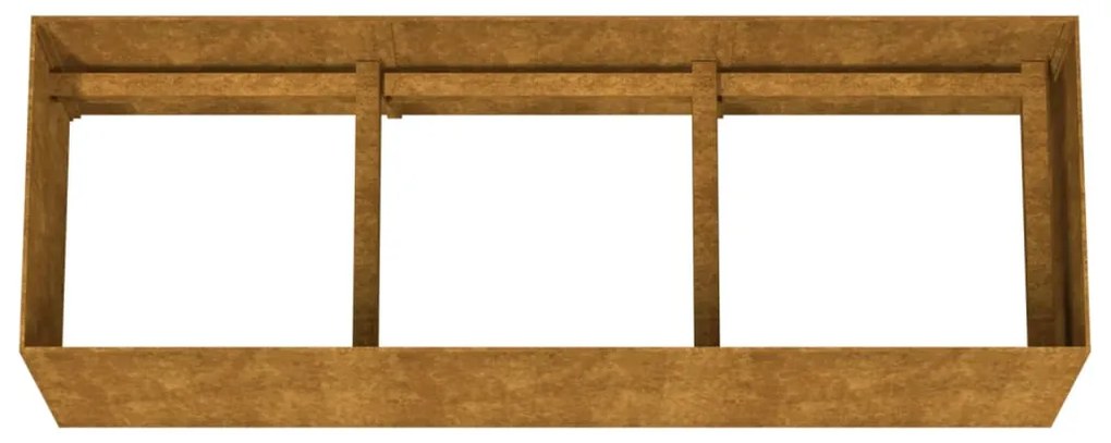 vidaXL Ζαρντινιέρα 120 x 40 x 40 εκ. από Ατσάλι Σκληρυθέν στον Αέρα