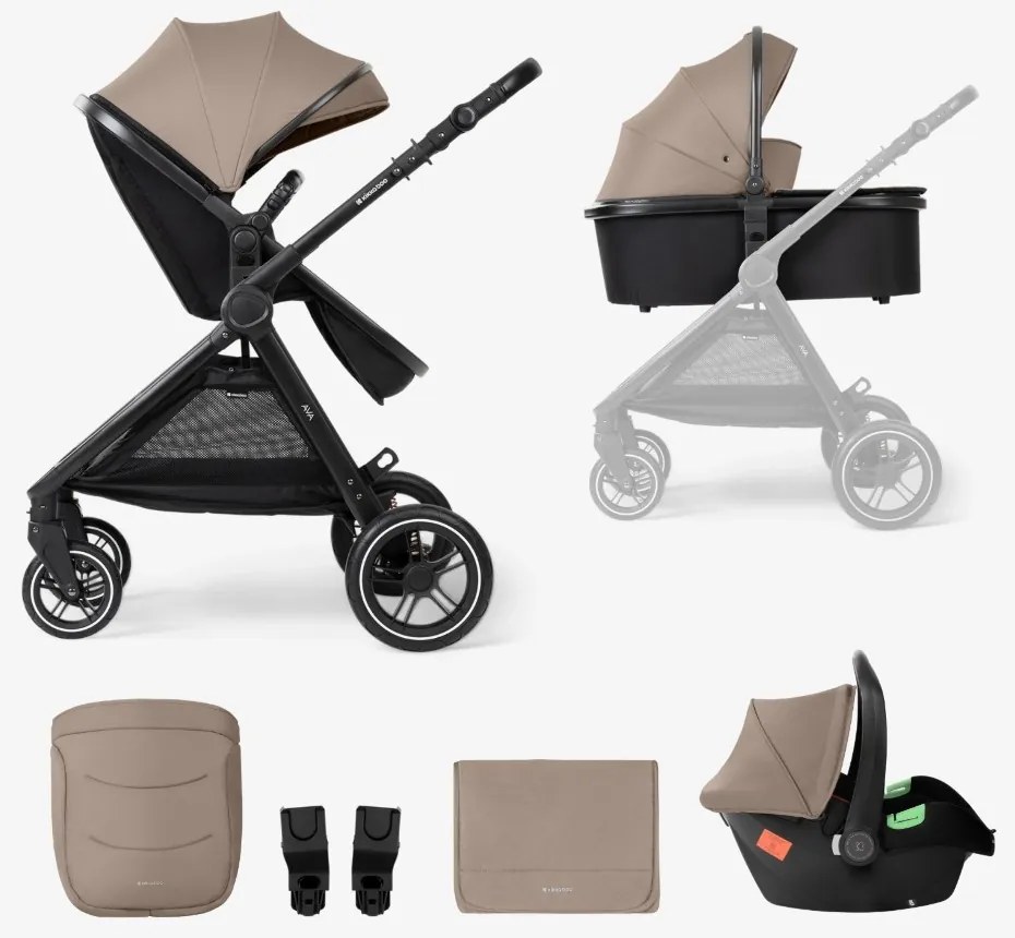 KIKKA BOO ΠΟΛΥΚΑΡΟΤΣΙ 3 ΣΕ 1 ΜΕ ΚΑΛΑΘΟΥΝΑ ΚΑΙ ΚΑΘΙΣΜΑ ΑΥΤΟΚΙΝΗΤΟΥ AVA BEIGE 31001010064