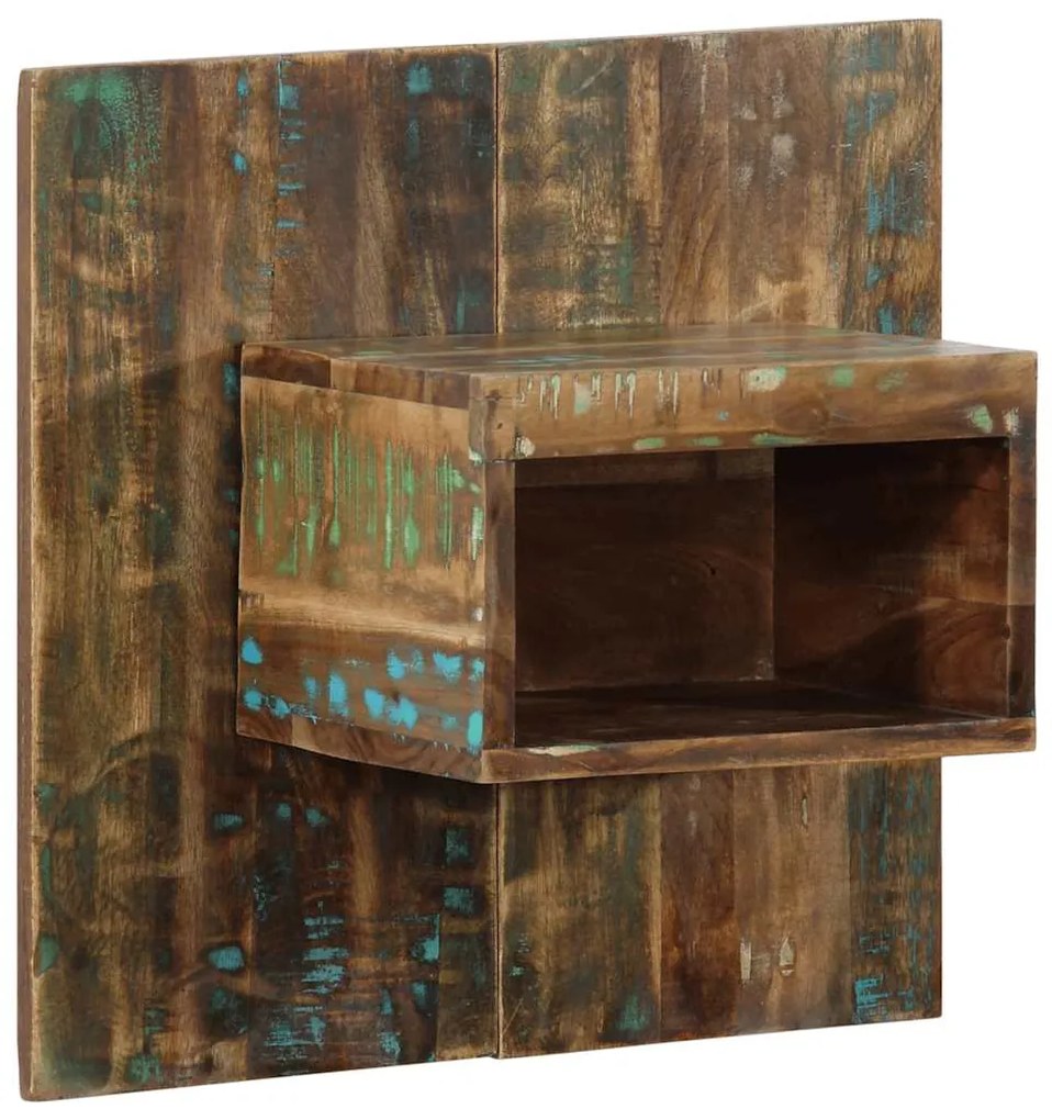 Κομοδίνο Πολύχρωμο ντουλάπι 50x27x50cm Στερεό ξύλο αναγεννημένο