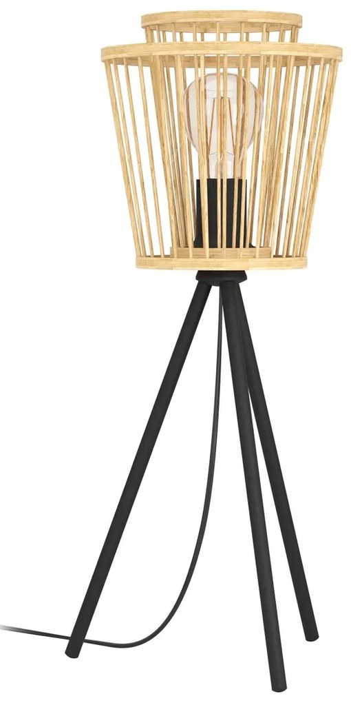 Φωτιστικό Επιτραπέζιο Eglo 43854 HYKEHAM Μαύρο Ματ (Black Mat)