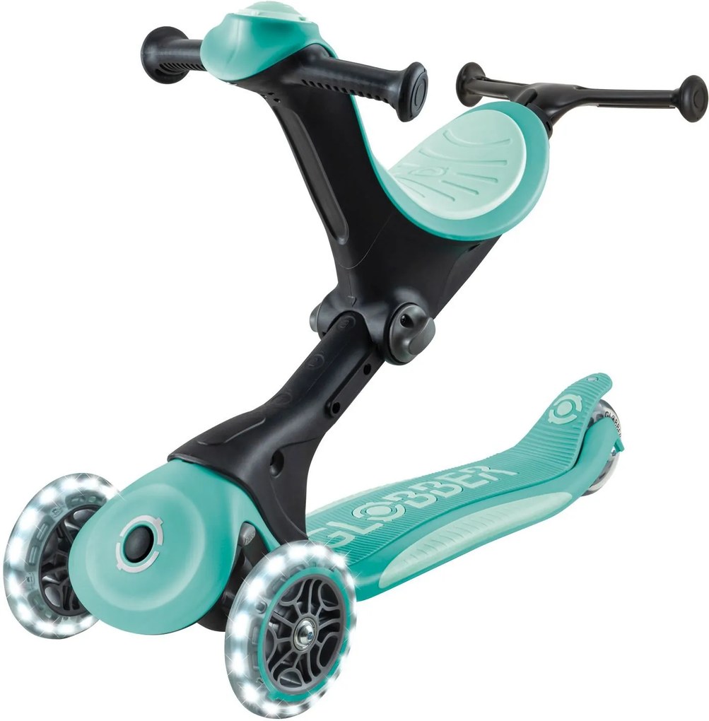 Globber Scooter Go.Up Deluxe Fantasy Lights Dark Mint