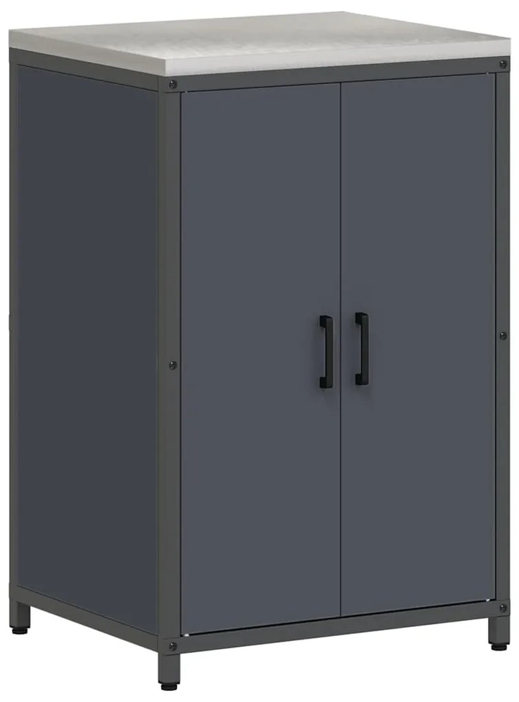 vidaXL Σετ Αποθήκευσης Κουζίνας 2 pcs Ανθρακί 150 x 50 x 92 εκ.
