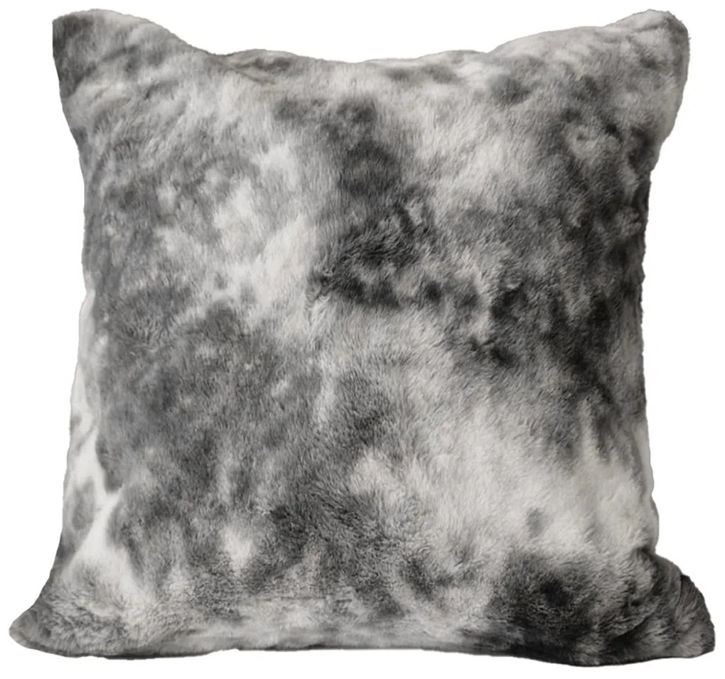 Διακοσμητική Μαξιλαροθήκη Γούνινη (45x45) Aslanis Home Rabbit Fur Γκρι
