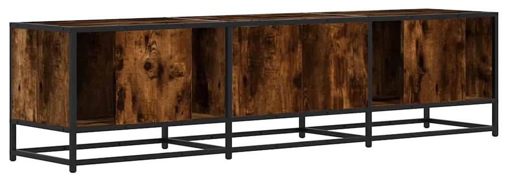 vidaXL Έπιπλο Τηλεόρασης Καπνιστή Δρυς 160x35x41 εκ Επεξ. Ξύλο/Μέταλλο
