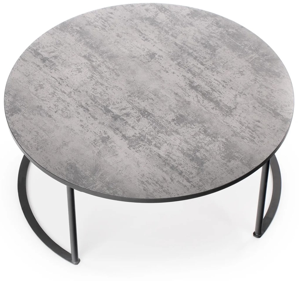 MACAO coffee table, gray / black DIOMMI V-CH-MACAO-LAW