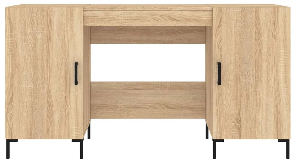 vidaXL Γραφείο Sonoma Δρυς 140 x 50 x 75 εκ. από Επεξεργασμένο Ξύλο