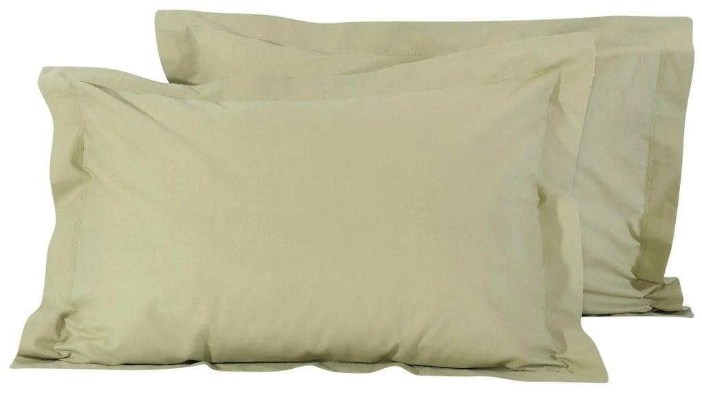 Μαξιλαροθήκες Σετ 2τμχ 1016 Green Das Home 50Χ70 50x75cm 100% Cotton