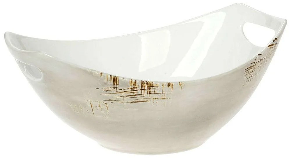 Φρουτιέρα Πορσελάνινη Country 37.100.78 28x19x12cm Beige Cryspo Trio Porcelain