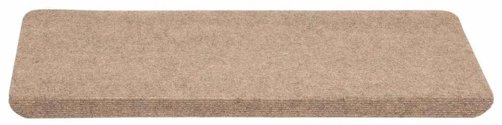 vidaXL Πατάκια Σκάλας Αυτοκόλλητα 30 τεμ. Μπεζ 65x24,5x3,5 εκ.