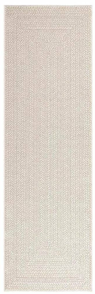 vidaXL Χαλί ZIZUR Κρεμ Όψη Γιούτας Εσωτ. &amp; Εξωτ. Χώρου 80x250 εκ.